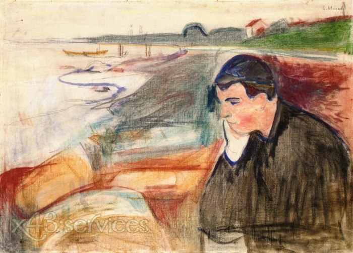 Edvard Munch - Abend Melancholie - Evening Melancholy 1